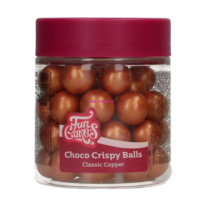 FunCakes Choco chrumkavé guličky - Classic Copper - medené 130 g FunCakes Choco chrumkavé guličky - Classic Copper - medené 130 g