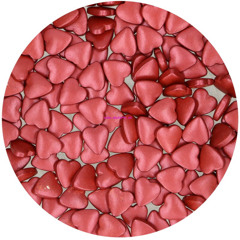 FunCakes Cukrové srdce Bordeaux 80 g FunCakes Cukrové srdce Bordeaux 80 g