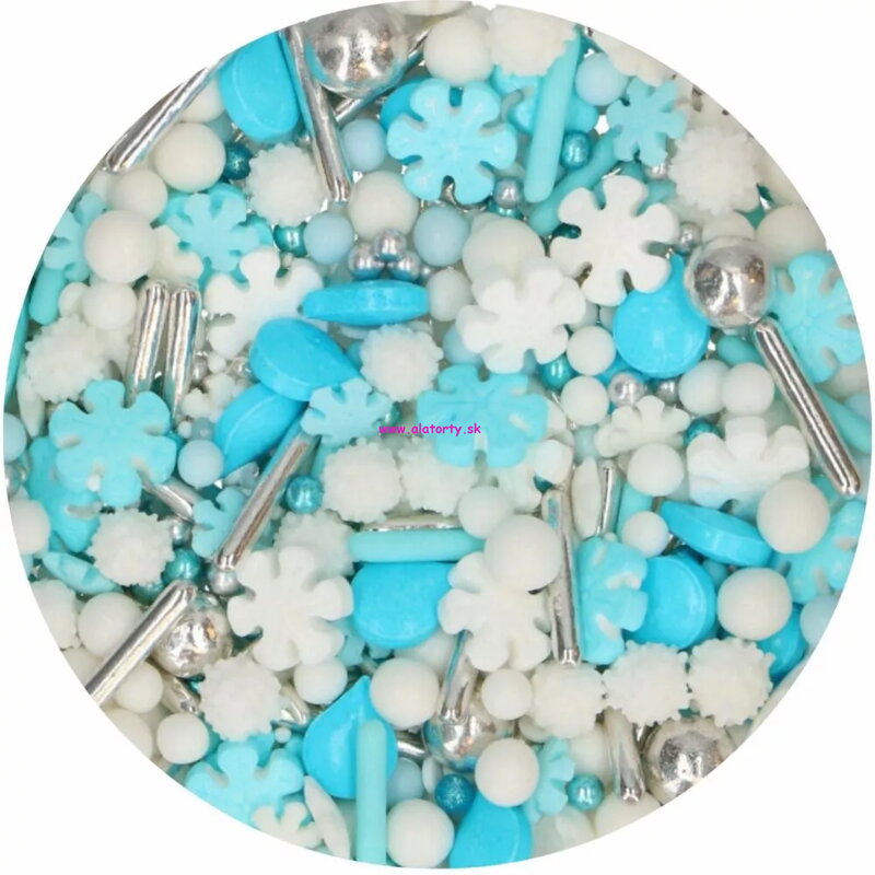 FunCakes Cukrový Posyp – Frosty Winters 70 g