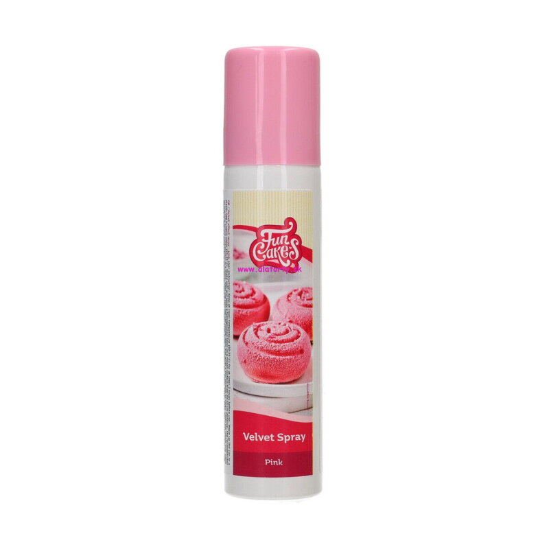 FunCakes Velvet sprej Pink 100 ml - ružový 