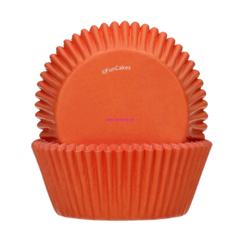 FunCakes kočíčky na muffiny 48ks  - oranžové 