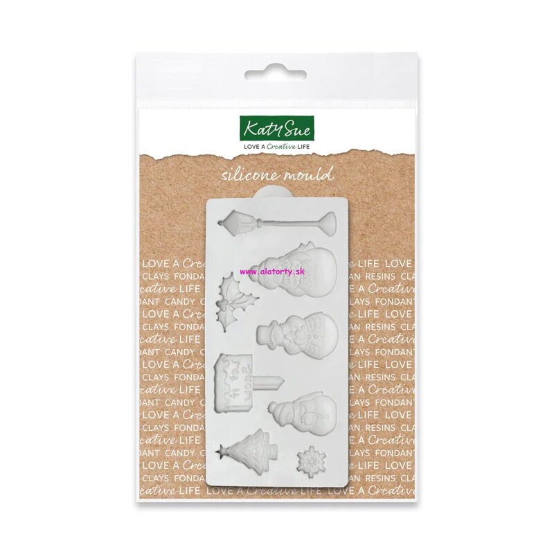 Katy Sue silikonová forma - Snehuliaci  Katy Sue silikonová forma - Snehuliaci
