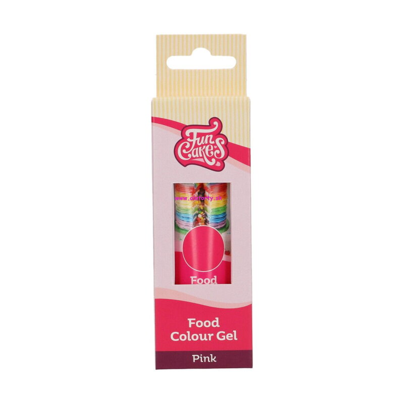 FunCakes gélová farba ružová  30 g (Pink)