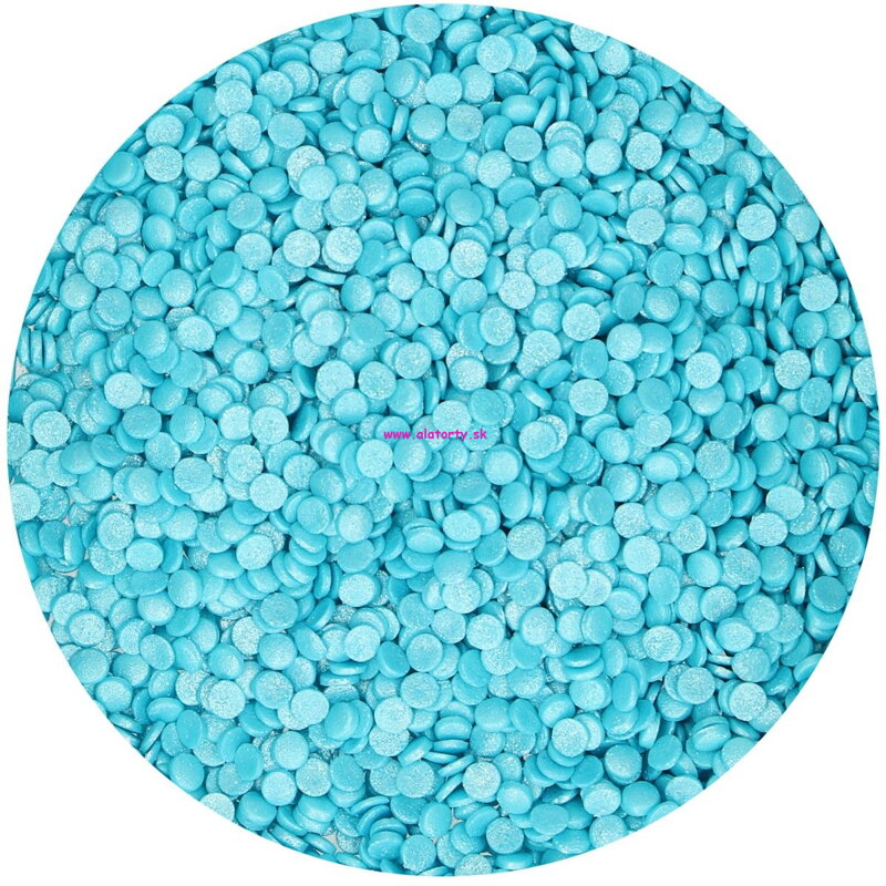 FunCakes Confetti  modré (Metallic Blue ) - 70 g