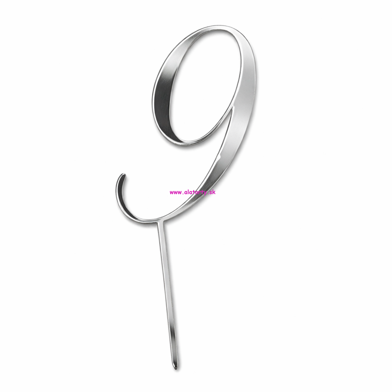 Strieborný zrkadlový zápich- č. 9