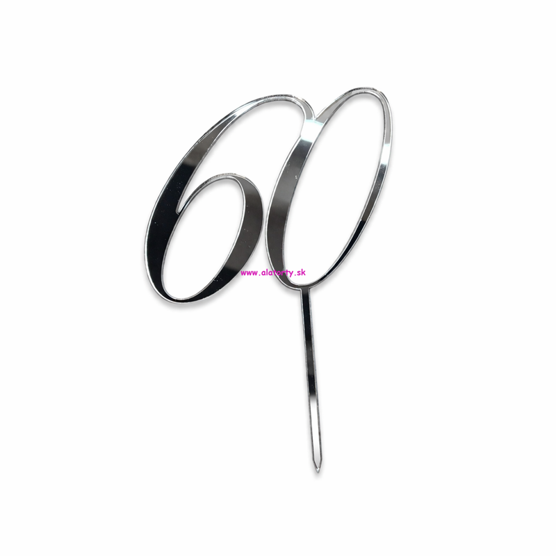Strieborný zrkadlový zápich- č. 60