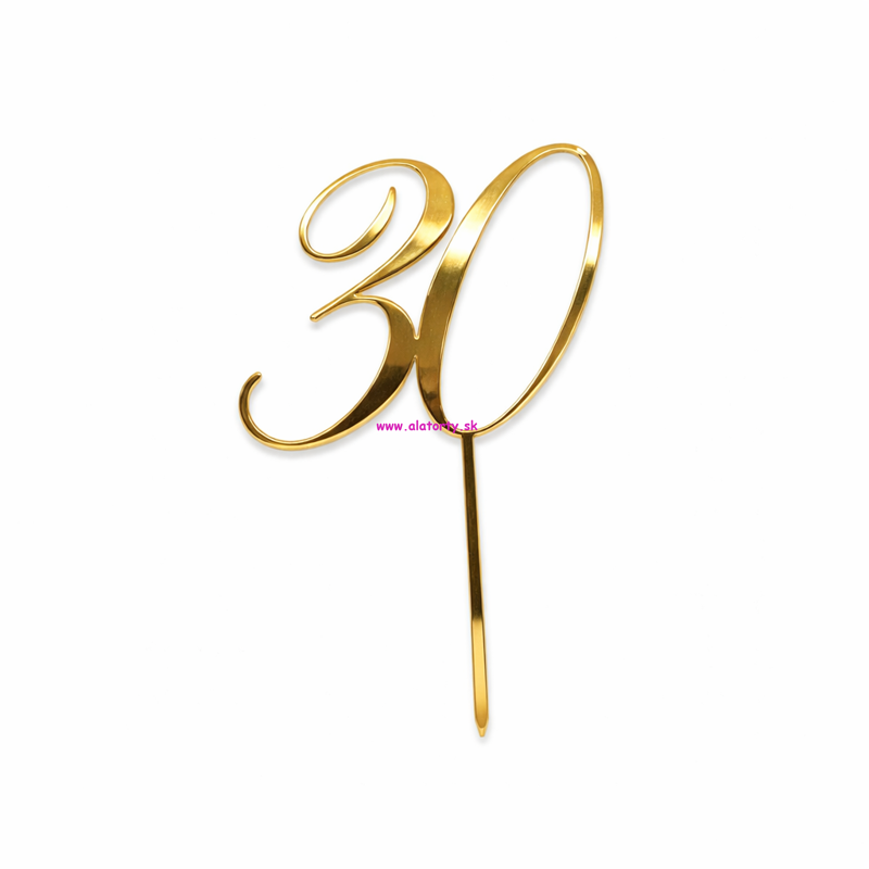 Zlatý zrkadlový zápich- č. 30