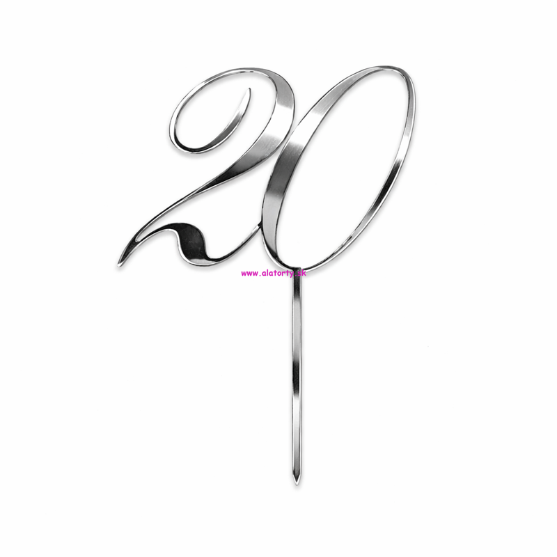 Strieborný zrkadlový zápich- č. 20