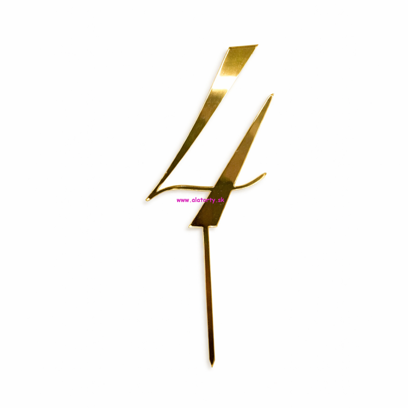 Zlatý zrkadlový zápich- č. 4