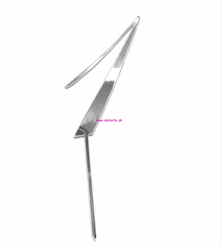 Strieborný zrkadlový zápich- č. 1