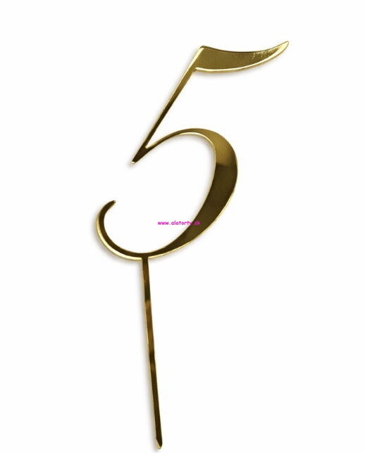 Zlatý zrkadlový zápich- č. 5