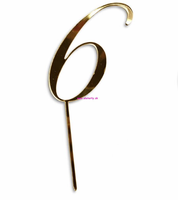Zlatý zrkadlový zápich- č. 6