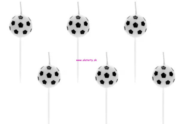 Sviečky lopty 6 ks