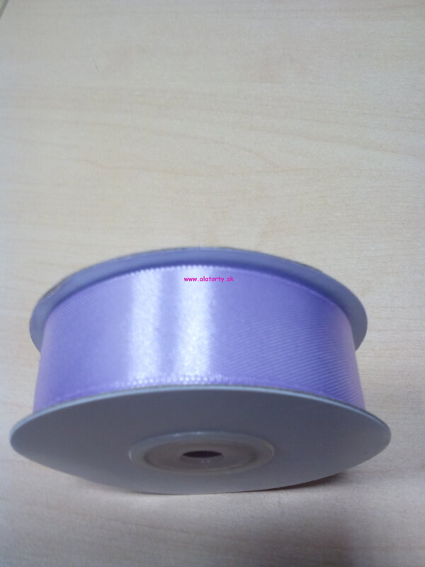 Saténová stuha 2,5 cm - 25 m / fialová