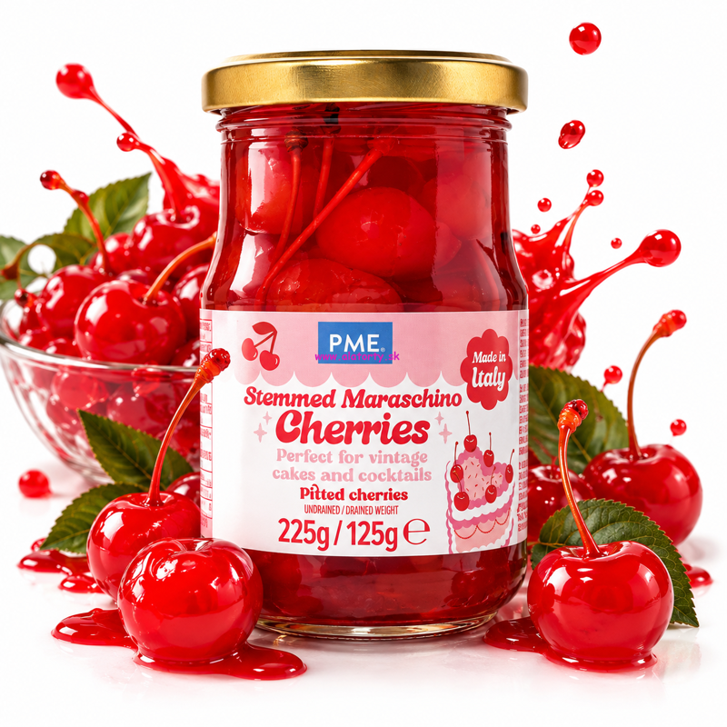 PME – Maraschino čerešne so stopkou 225 g