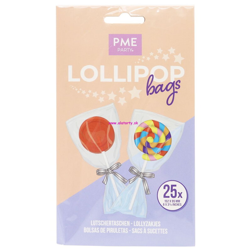 PME celofánové vrecká  15,2 x 9,5 cm -  25ks