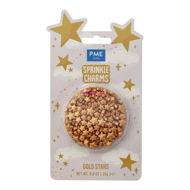 PME Cukrový posyp – Gold Stars (25 g)