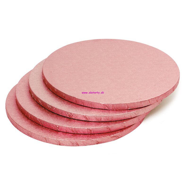 FunCakes - podnos ružový priemer 30,5  cm hrubý  1,2 cm
