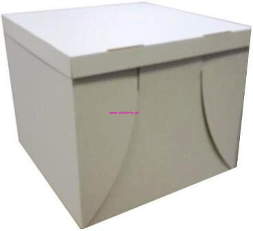 Tortová krabica 40x40x35 cm + vrchnák  balenie 10ks