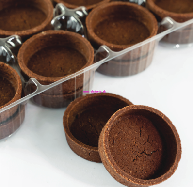 Bezlepkové čokoládové tartaletky 16 ks 50x15 mm