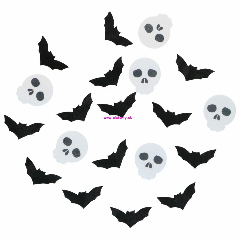 Wilton Jedlé Oblátkové Dekorácie Halloween Netopiere a Duchovia – Set 18 ks