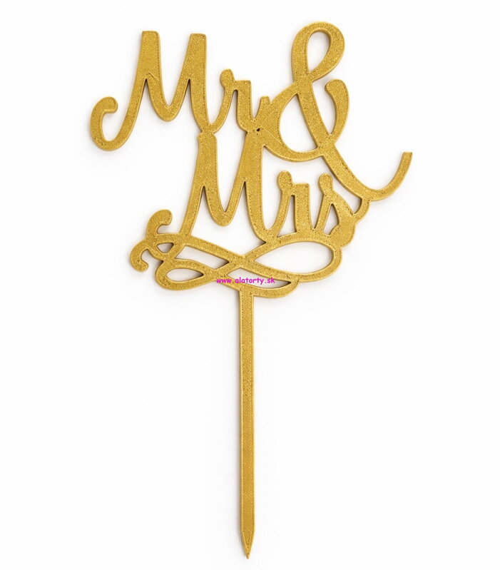 Zápich Mr&Mrs Zlatý 